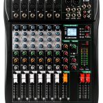 CT Audio Mixer CT60 6-Channel Bluetooth DJ Mixer with Phantom Power-0