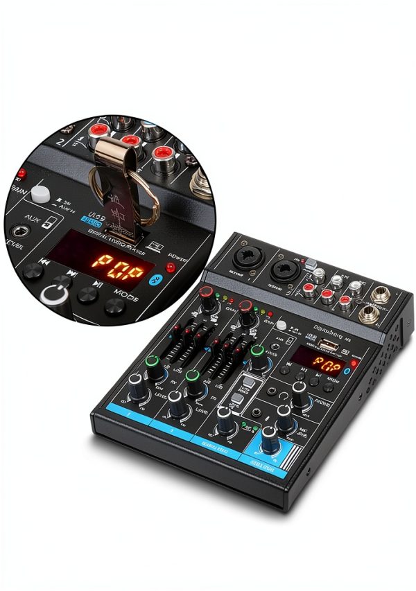 Wireless DJ Mixer for iOS Android Smartphones M4-6