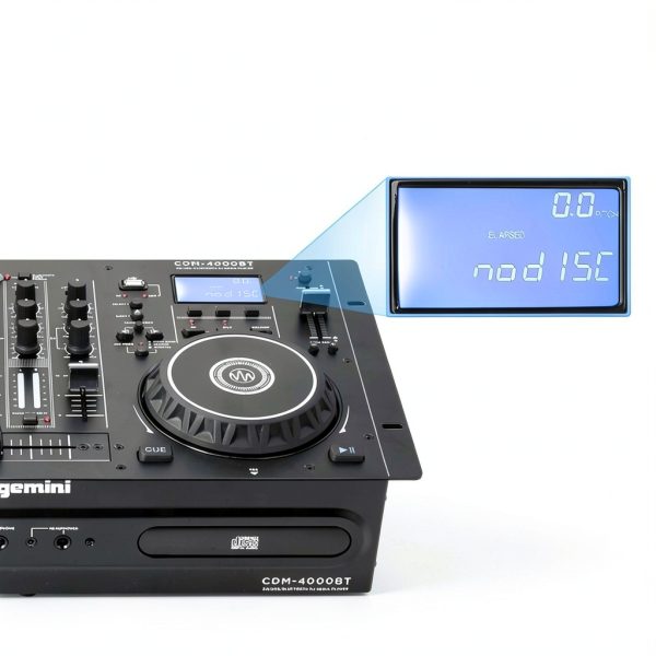 Gemini CDM-4000BT All-In-One DJ Mixer with Bluetooth Dual USB CD Decks-3