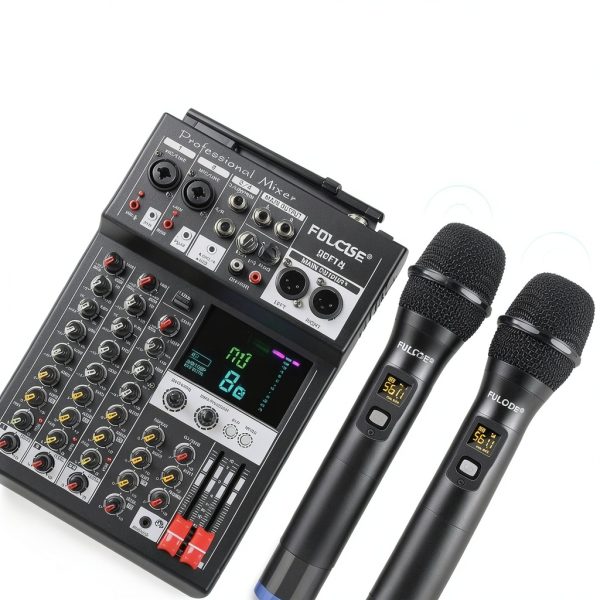 Pioneer 4-Channel DJ Mixer with Wireless Mic System-1