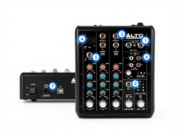 Truemix 500 5 Channel Audio Mixer for Live Performances-2