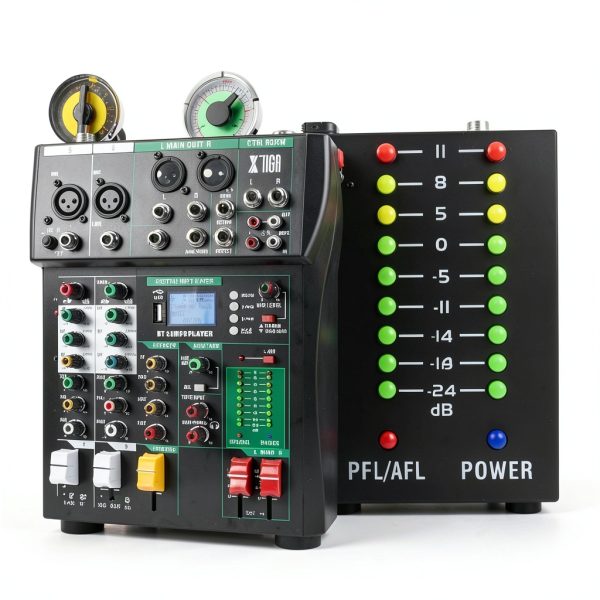 CT Audio Mixer CT60 6-Channel Bluetooth DJ Mixer with Phantom Power-6