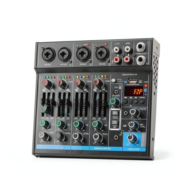 Wireless DJ Mixer for iOS Android Smartphones M4-1
