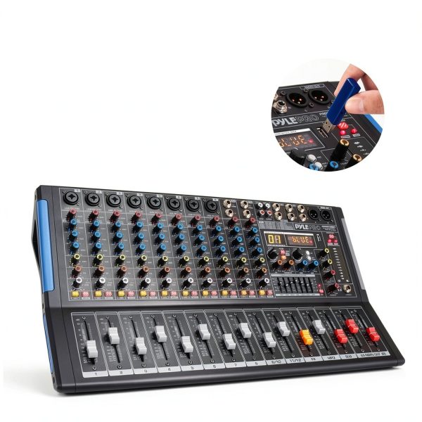 Pioneer DJ PMXU128BT 12 Channel Bluetooth Mixer Black-2