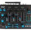 Pyle 3-Channel Bluetooth DJ Mixer PMX7BU Portable Wireless Controller-4