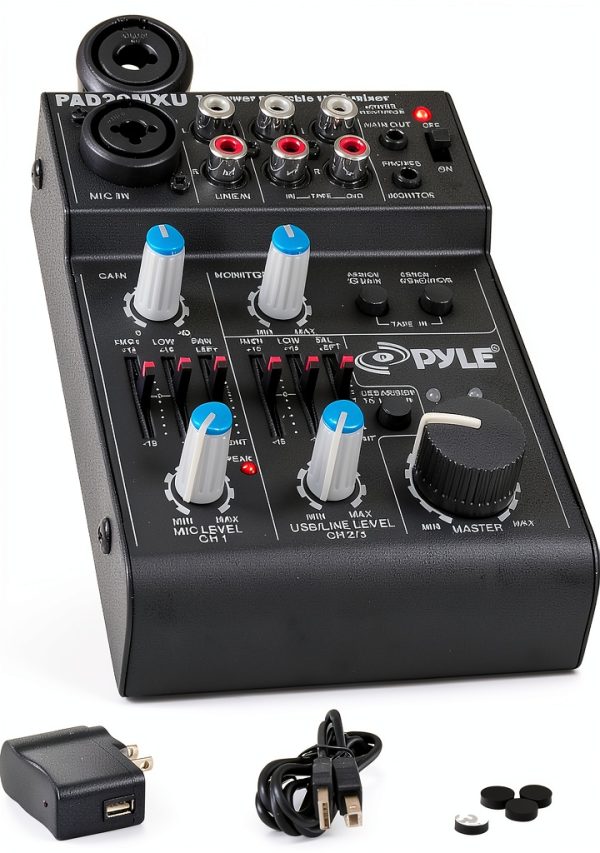Behringer PAD20MXU 5-Channel DJ Mixer with USB Audio Interface, 18V-0