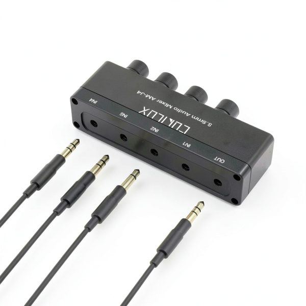 Cubilux P26 Mini Audio Mixer 4‑in‑1 Aluminum USB‑C Powered 4‑Channel-4