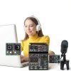 R4 PRO 4-Channel Audio Mixer with Dual Wireless Mics and Bluetooth-1