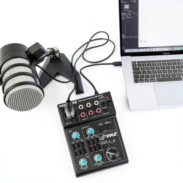 Behringer PAD20MXU 5-Channel DJ Mixer with USB Audio Interface, 18V-3