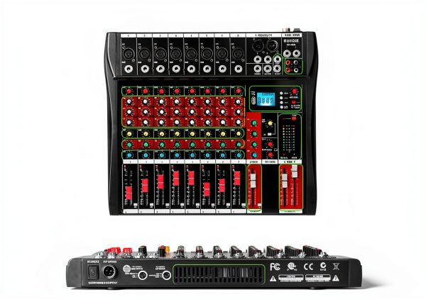 DJ Mixer CT Ultra Thin Bluetooth 8 Channel Audio Display-7