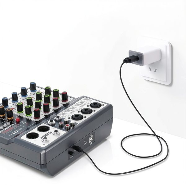 SoundPro 5 Channel Mini Mixer with Bluetooth USB and 48V Phantom-5