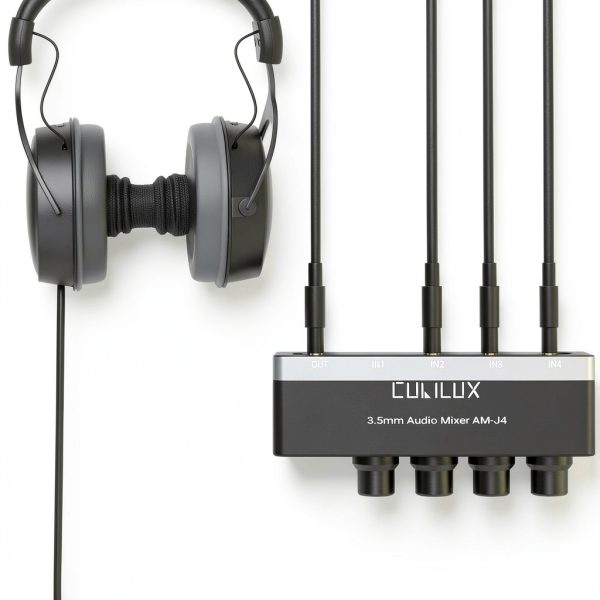 Cubilux P26 Mini Audio Mixer 4‑in‑1 Aluminum USB‑C Powered 4‑Channel-1