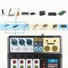 SoundPro 5 Channel Mini Mixer with Bluetooth USB and 48V Phantom-1