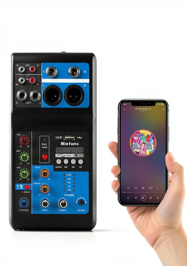 M-Audio M-5 USB DJ Mixer with XLR Inputs, 3‑Band EQ, Portable Build-1