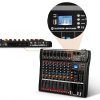 DX Audio Mixer 8-Channel DJ Mixer with Bluetooth and USB Compatibility-6