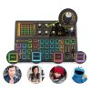 K300 Sound Mixer AudioTech DJ Mixer Battery Powered 7 Color Lighting-3