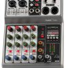 SoundPro 5 Channel Mini Mixer with Bluetooth USB and 48V Phantom-0
