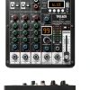 Z4 DJ Mixer 4-Channel Audio Mixer with 48V Phantom Power and Bluetooth-7