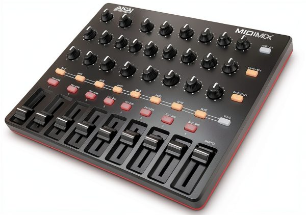 MIDIMIX Compact USB MIDI Mixer – 16‑Channel Black DAW Controller-0