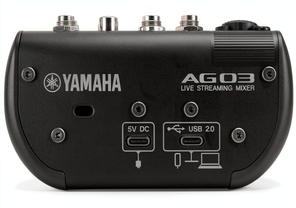 AG Live Streaming Mixer 3-Channel Interface with DSP – Black AG03MK2-5