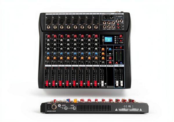 DX Audio Mixer 8-Channel DJ Mixer with Bluetooth and USB Compatibility-5