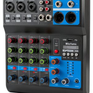M-Audio M-5 USB DJ Mixer with XLR Inputs, 3‑Band EQ, Portable Build-0