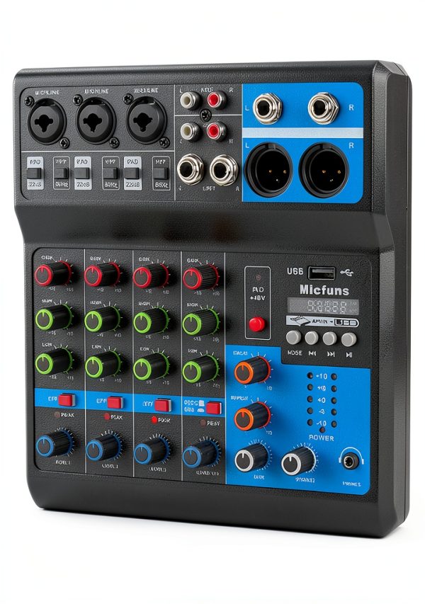 M-Audio M-5 USB DJ Mixer with XLR Inputs, 3‑Band EQ, Portable Build-0