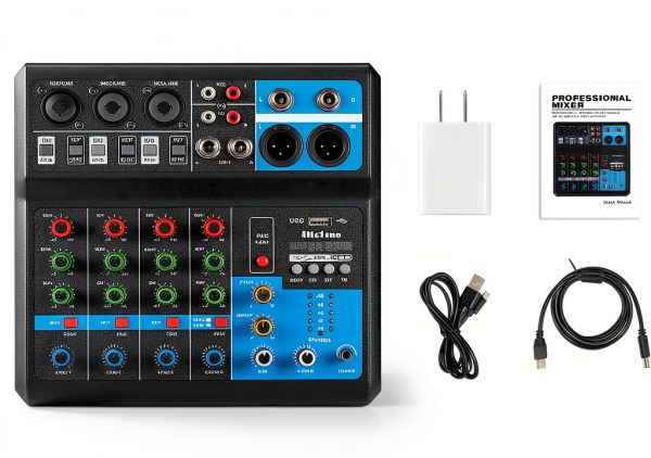 M-Audio M-5 USB DJ Mixer with XLR Inputs, 3‑Band EQ, Portable Build-7