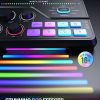 DJ Mixer StreamPro XLR Power Gaming Audio Mixer with RGB Lighting-4