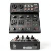 Wireless DJ Mixer Pyle 4‑Channel Audio Interface with Bluetooth USB-2