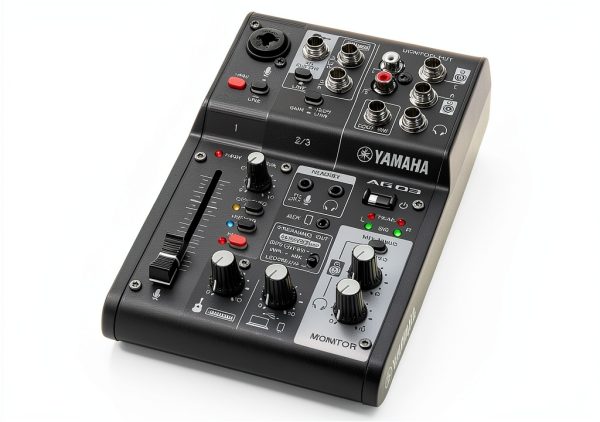 AG Live Streaming Mixer 3-Channel Interface with DSP – Black AG03MK2-1