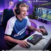 DJ Mixer StreamPro XLR Power Gaming Audio Mixer with RGB Lighting-5
