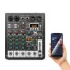 Z4 DJ Mixer 4-Channel Audio Mixer with 48V Phantom Power and Bluetooth-3