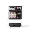 SoundPro 5 Channel Mini Mixer with Bluetooth USB and 48V Phantom-6