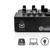 Wireless DJ Mixer Pyle 4‑Channel Audio Interface with Bluetooth USB-3