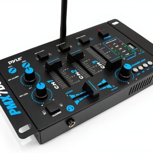 Pyle 3-Channel Bluetooth DJ Mixer PMX7BU Portable Wireless Controller-0
