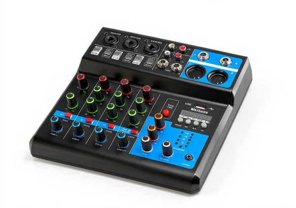 M-Audio M-5 USB DJ Mixer with XLR Inputs, 3‑Band EQ, Portable Build-5
