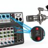 SoundPro 5 Channel Mini Mixer with Bluetooth USB and 48V Phantom-4