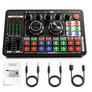 DJ Mixer KILOGOGRAPH F999 Classic 16-Effect Soundboard for Beginners-0