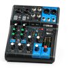 DJ Mixer MG06X 6-Channel Analog Mixer Black 6-Input-1