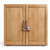 Child Proof Sliding Cabinet Door Code Locks 4 Pack White AB-C-2