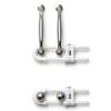 Child Proof Sliding Cabinet Door Code Locks 4 Pack White AB-C-0