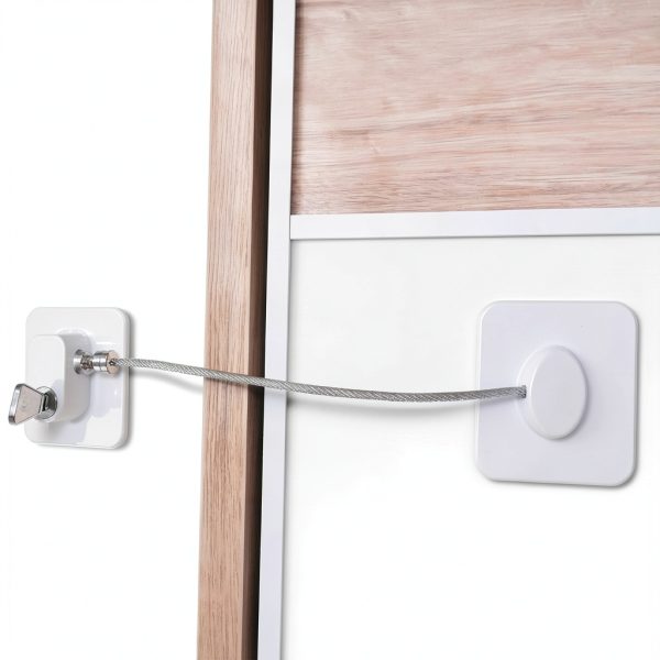 Refrigerator Locks YEYA 4 Pack Black Baby Proof Cabinet Locks-7