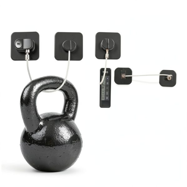 Refrigerator Locks YEYA 4 Pack Black Baby Proof Cabinet Locks-2
