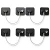 Refrigerator Locks YEYA 4 Pack Black Baby Proof Cabinet Locks-0