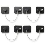 Refrigerator Locks YEYA 4 Pack Black Baby Proof Cabinet Locks-0