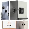 Refrigerator Locks Lexng 2 Pack Black Combo Lock for Cabinets-2