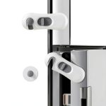 Child Proof Refrigerator Lock NiceTCU 5-Pack White 3M Adhesive-0