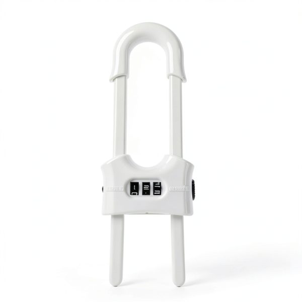 Child Proof Sliding Cabinet Door Code Locks 4 Pack White AB-C-6
