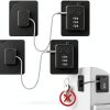 Refrigerator Locks Lexng 2 Pack Black Combo Lock for Cabinets-0